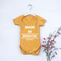 Personalised 'Made In…' Babygrow, thumbnail 1 of 8