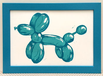Balloon Dog Linocut Print, 5 of 6