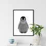 Baby Penguin A4 Wildlife Print, thumbnail 1 of 4