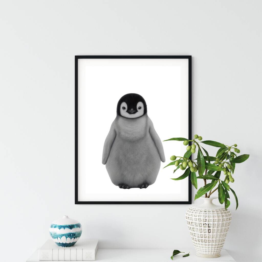 Baby Penguin A4 Wildlife Print, 1 of 4