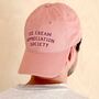 'Ice Cream Appreciation Society' Cotton Baseball Cap, thumbnail 1 of 12