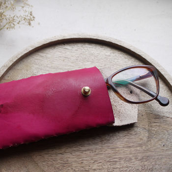 Leather Glasses Case, Tie Dye Leather, 11 of 12
