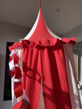 Circus Stripe Canopy Play Tent, 7 of 10