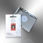 Make Art Not War Red Enamel Lapel Pin Badge, thumbnail 5 of 9