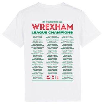 Wrexham Champions T Shirt, 3 of 7
