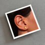 Exceptional Sister Sterling Silver Gold Star Earrings, thumbnail 7 of 8
