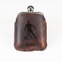 Personalised Buffalo Leather Sports Hipflask, thumbnail 2 of 12