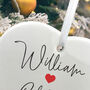 Couples Ceramic Heart Hanging Decoration Bauble + Gift Box, thumbnail 4 of 7