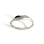 Silver Dainty Geometric Stacking Ring, thumbnail 4 of 5
