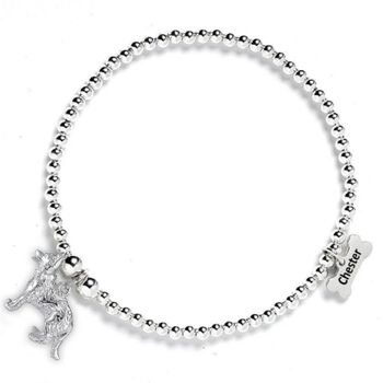Personalised Sterling Silver Alsatian Bracelet, 4 of 9