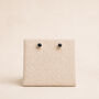 4mm Sterling Silver Onyx Stud Earrings, thumbnail 3 of 5
