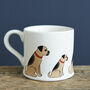 Border Terrier Organic Cotton Tea Towel, thumbnail 4 of 12