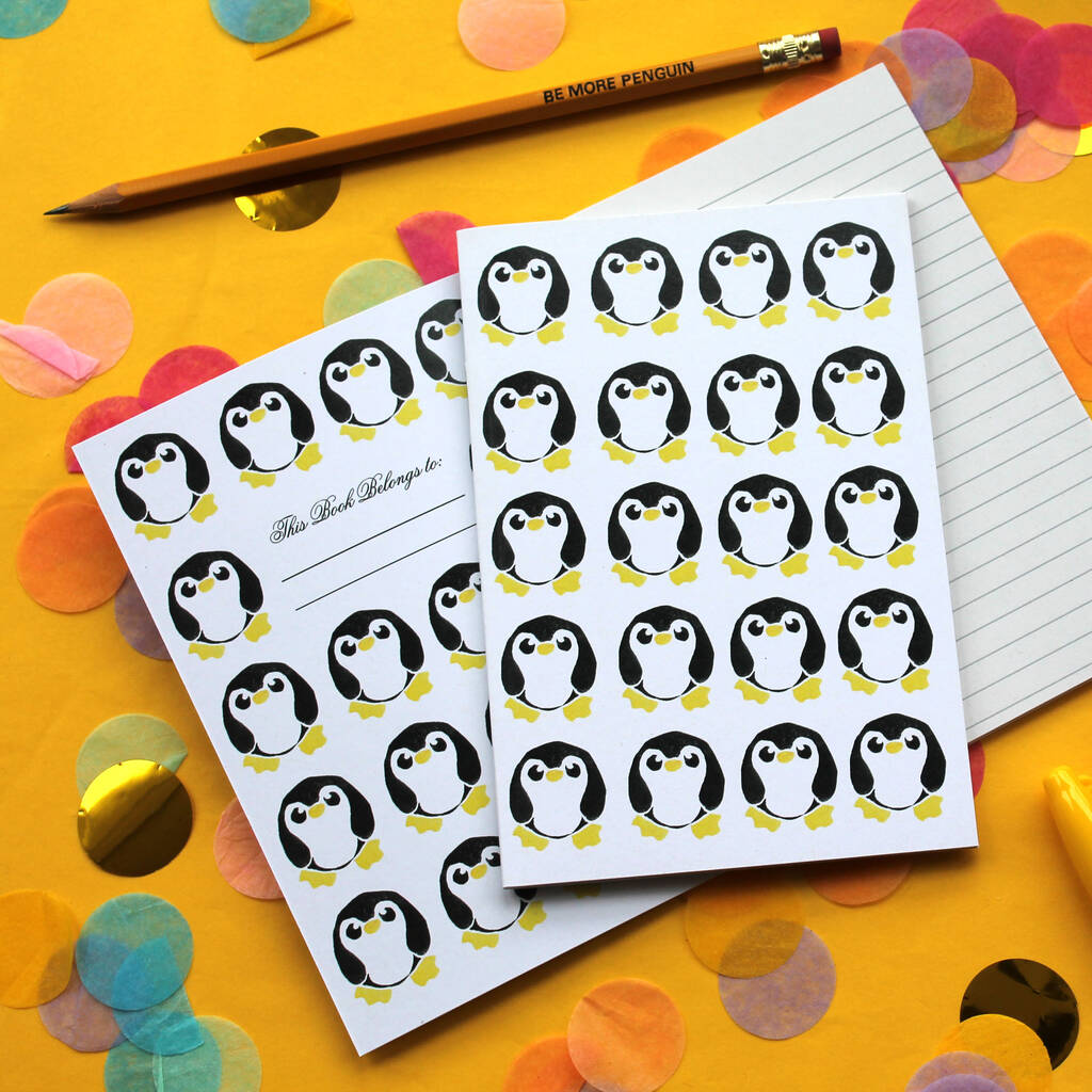 A6 Penguin Notebook, 1 of 7