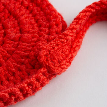 Red Heart Bag Crochet Kit Heart Research UK Charity, 5 of 7