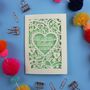 Personalised Papercut Wedding Card, thumbnail 3 of 10