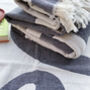 Home Sweet Home Natural Cotton Throw, thumbnail 3 of 11