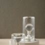 Handmade Glass Dome And Gold Candle Holder Set, thumbnail 2 of 3