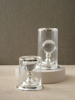 Handmade Glass Dome And Gold Candle Holder Set, 2 of 3