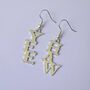 Yee Haw Statement Letter Earrings, thumbnail 2 of 4