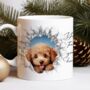 Personalised Christmas Poodle Break Through, thumbnail 3 of 10