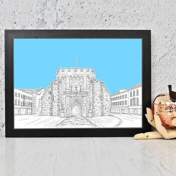 The Bargate Southampton Architectural Drawing Print, 5 of 10