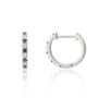 Dovehouse Silver And Cubic Zirconia Hoop Earrings, thumbnail 4 of 7