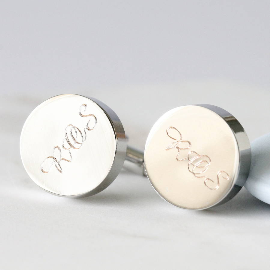 Personalised Initial Cufflinks By Attic