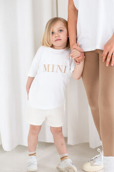 Mini Embroidered T Shirt With Optional Matching Mama, 6 of 9