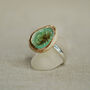 Large Round Emerald Reef Adjustable Ring, thumbnail 6 of 6