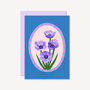 Anemone Floral Card Blue, thumbnail 1 of 2