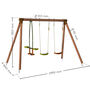 Pacco Wooden Swing Set, thumbnail 4 of 11