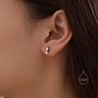 Penguin Stud Earrings In Sterling Silver, thumbnail 4 of 11