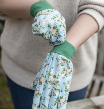 Personalised Bee Design Gardening Gloves, 3 of 6