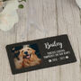 Pet Memorial Photo Slate Plaque On Stand, thumbnail 3 of 3