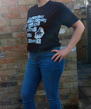 Retro Sci Fi Horror Graphic Tee 'Something Went Wrong In The Lab' Unisex T Shirt, 5 of 5