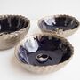 Handmade Navy Blue And Gold Ceramic Ring Dish, thumbnail 1 of 8