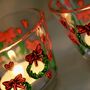 Christmas Wreath Painted Tea Light Holders, thumbnail 4 of 6