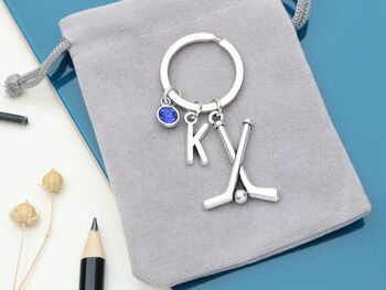 Personalised Hockey Keyring, Hockey Fan Gift, Team Player Present, 9 of 10