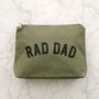 'Rad Dad' Heavy Canvas Waterproof Wash Bag, thumbnail 6 of 8