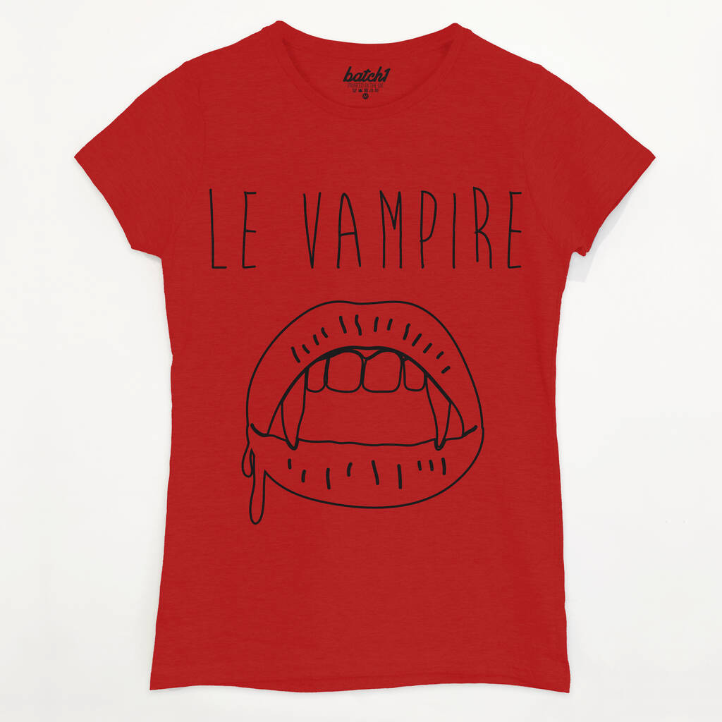 Le Vampire Women’s Slogan T Shirt