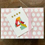 Mini Gold Star Number Four Card, thumbnail 4 of 5