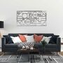 Geometric Metal Wall Art: Modern, Stylish Decor, thumbnail 1 of 11