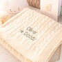 Personalised First Fathers Day Baby Blanket, thumbnail 1 of 9