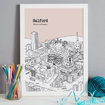 Personalised Salford Print, 9 of 10