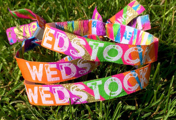 Wedstock Festival Wedding Wristbands, 4 of 7