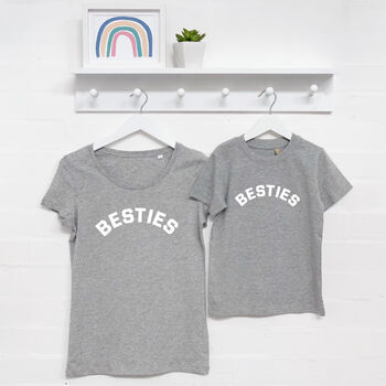 Besties Mother And Child Matching T Shirt Set, 2 of 9