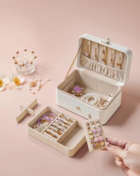 Travel Friendly Jewellery Box Organiser Case, 4 of 7