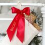 Bow Christmas Stocking Personalised, thumbnail 3 of 9