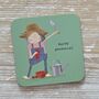 'Hardy Perennial' Drinks Coaster, thumbnail 1 of 2