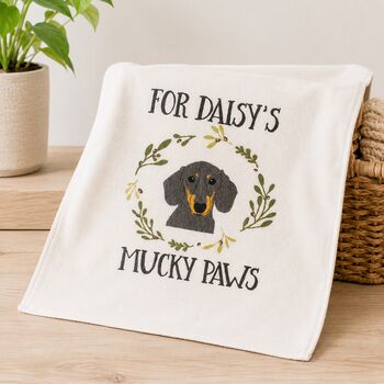 Personalised Dog Towel For Wiping Paws, 3 of 12